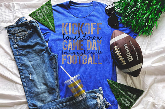 kick off touch down gameday