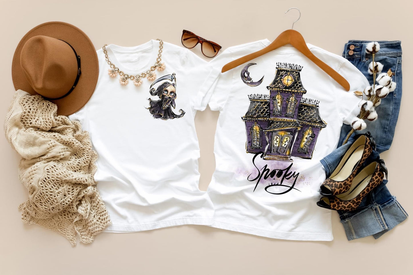 spooky haunted house