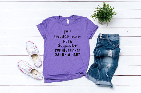 preschool teacher not a babysitter