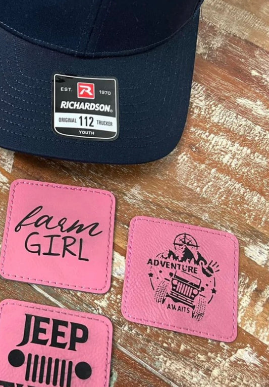 Adventure Awaits Leather Patch Hat