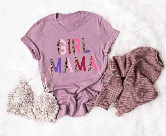 girl mama leopard block