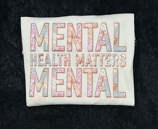 Mental Health Matters Printed Puff