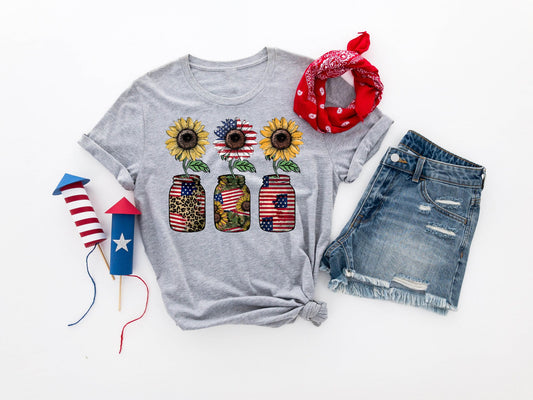 leopard camo flag mason jars