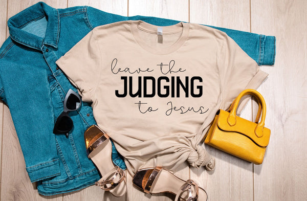 leave the judging to jesus