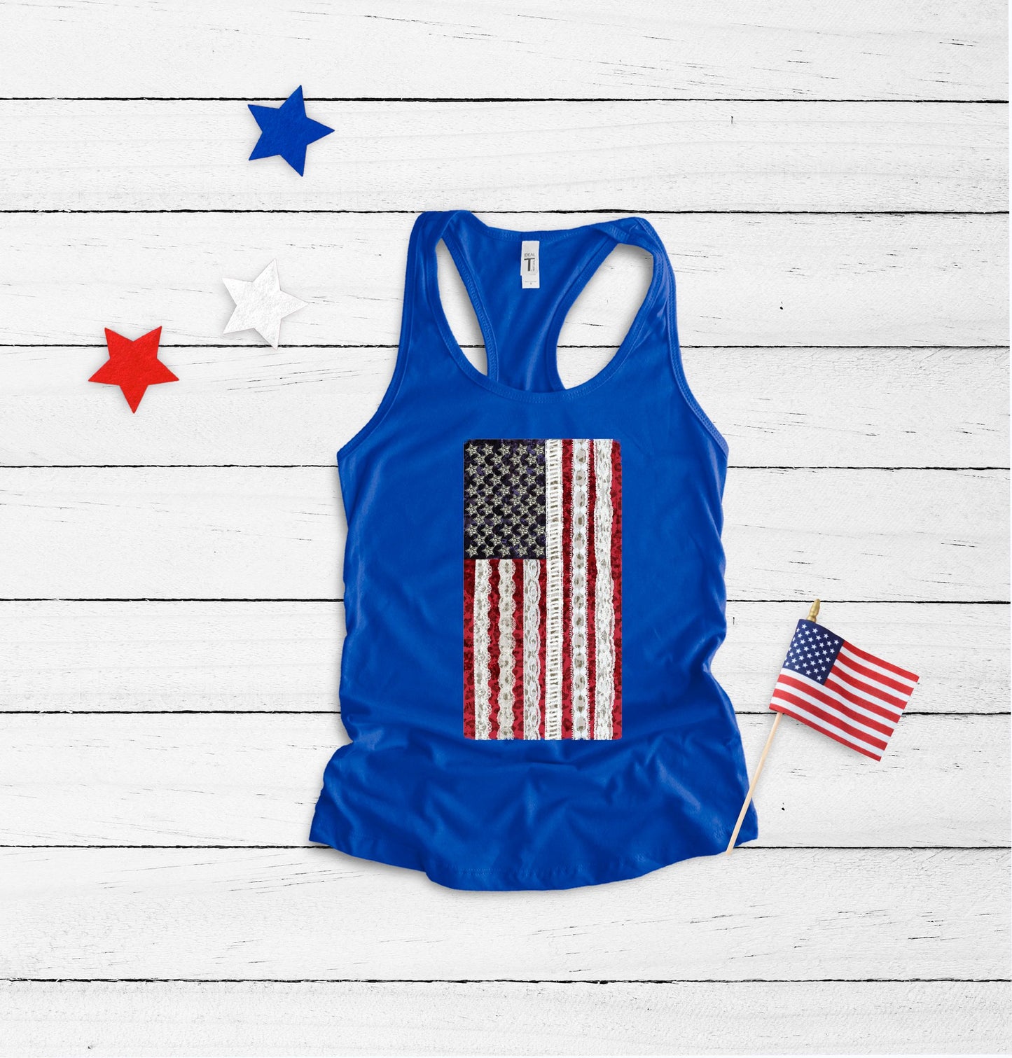 leopard lace usa flag tank