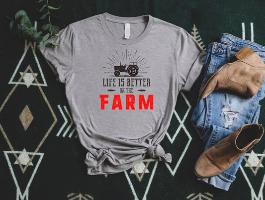 life is better on the farm red