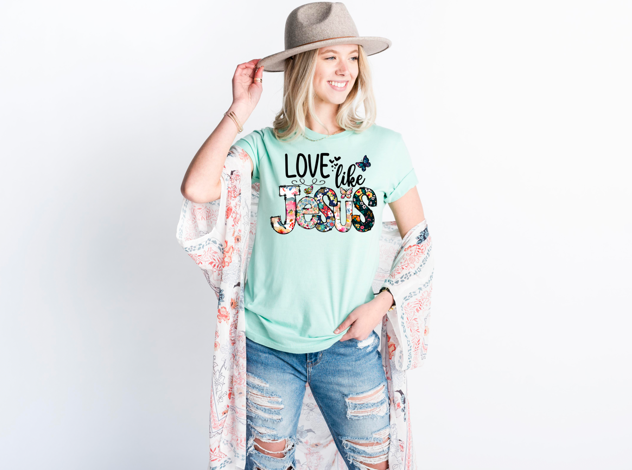 love like jesus floral