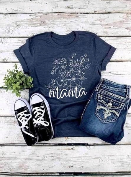 mama flowers white
