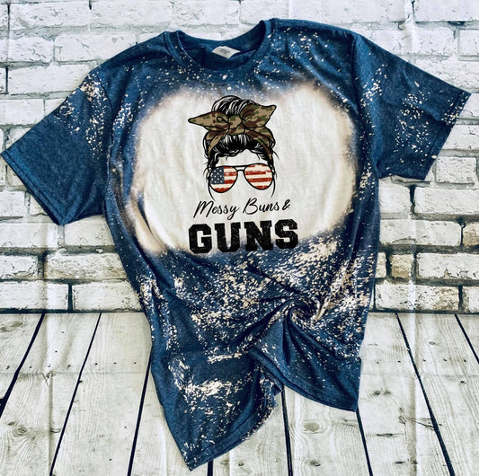 messy buns and guns