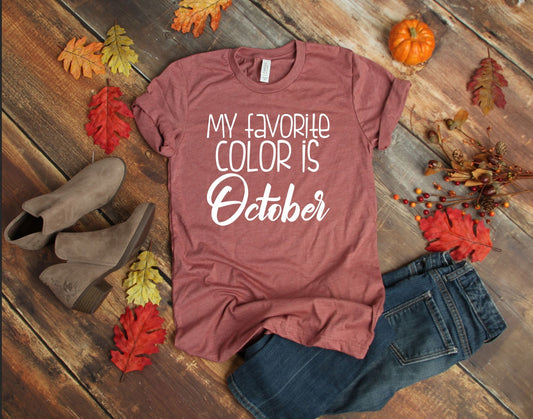 my favorite color is october white