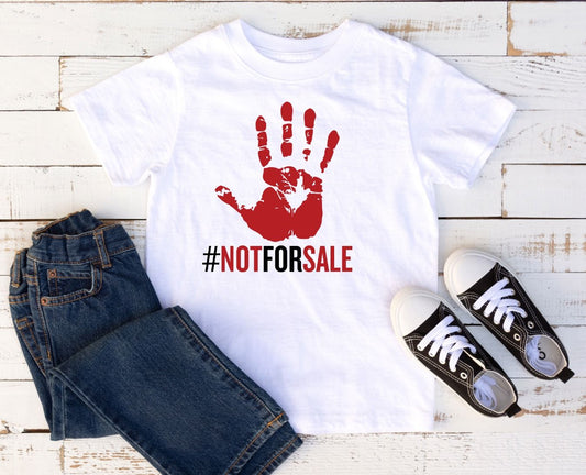 not for sale hand print