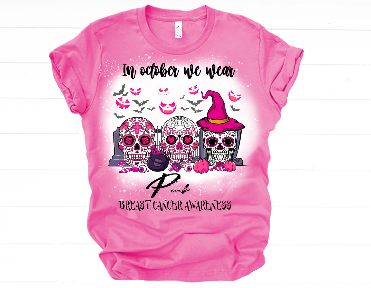 In October we wear pink sugar skulls