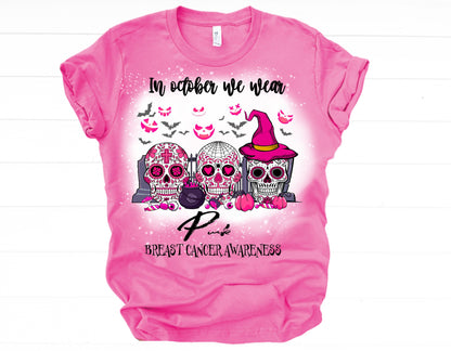 In October we wear pink sugar skulls