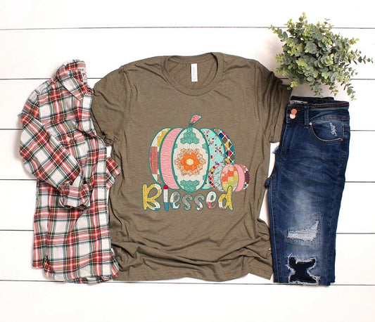 quilted pumpkin blessed