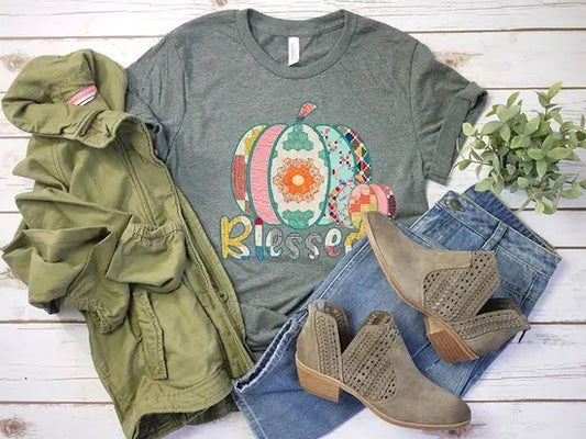 quilted pumpkin blessed