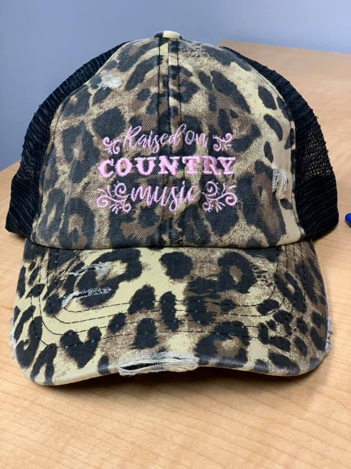 raised on country music pony hat