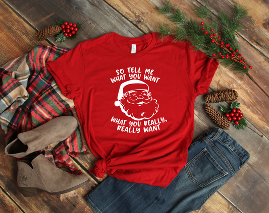 so tell me what you want