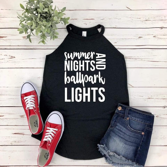 summer nights and ball park lights