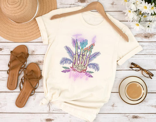 tan and tipsy skeleton