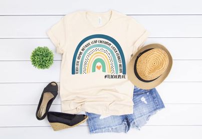 teacher life rainbow