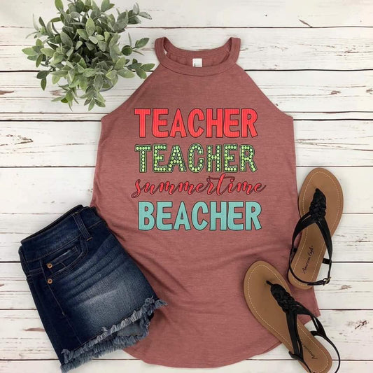 teacher teacher summertime bleacher