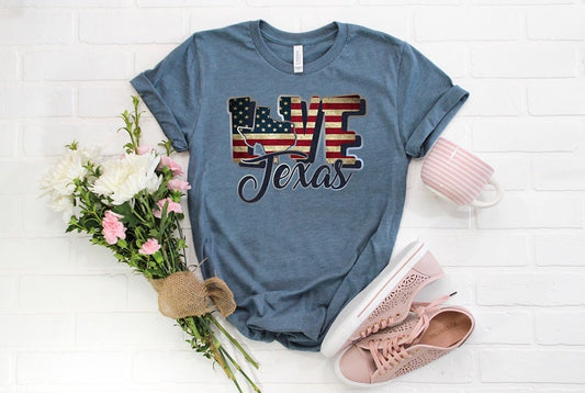 love texas flag