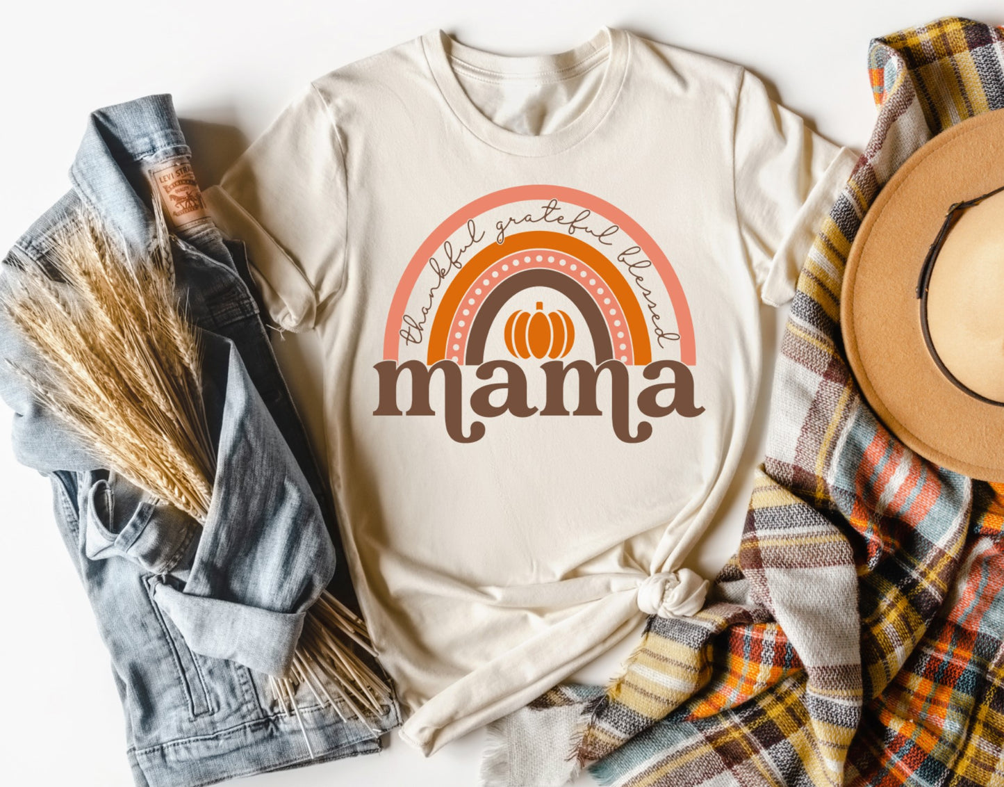 thankful grateful mama rainbow